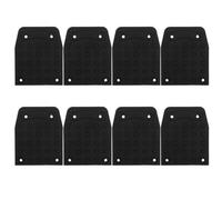 Healeved 8 almohadillas de repuesto para suelas de zancos de pladur, almohadillas de goma antideslizantes para los pies, alfombrillas para suelas de construcción para pintura, trabajos eléctricos y