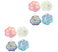 Healeved 8 Juegos encarnado exhibición del estante del clavo organizador extensiones de uñas Gel presione sobre el soporte de uñas postizas soporte de uñas para pintar uñas magnético resina