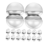 Healeved 8 Pares De Joyas De Perlas Para Boda Joyería Nupcial Adornos Para Las Orejas Unisex Sin Perforar Con Clip Pendientes Magnéticos Para Mujer Pesas Para Joyería Con Clip