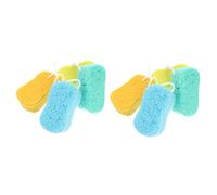 Healeved 8 Piezas almohadilla exfoliante esponja de ducha esponjas de lufa esponja para bañarse esponja de baño guante de esponja vegetal en casa estera de esponja Bola de baño