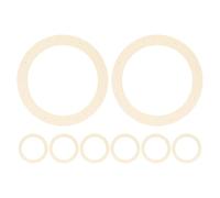 Healeved 8 Piezas Anillo de Marco de Madera Redondo sin Terminar Beige para Manualidades DIY Diseño de Agujero, Adecuado para Decoración de Guirnaldas Navideñas y Regalos Creativos