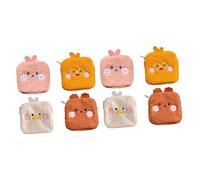 Healeved 8 Piezas Bolsa De Almacenamiento De Toallas Higiénicas Bolsas De Tampones Carteras con Cremallera para Mujer Pequeña Bolsa De Pañales Bolsa De Joyas Tela No Tejida Viajar Orgánico
