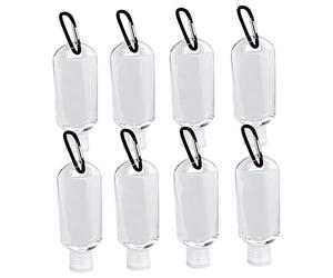 Healeved 8 Piezas Botellas De Viaje Kit De Vaciado De Botellas Flip It Líquidos Botellas De Tamaño De Viaje Botellas De Spray Para Soluciones De Limpieza Botella De Spray Dispensador