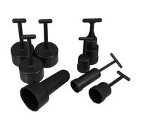 Healeved 8 Piezas Extractor de Anillos de Portalámparas de Plástico para Casquillos E14 E26 E27 y G9, Herramienta Resistente al Desgaste Múltiples Tamaños para Instalación de Luminarias