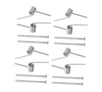Healeved 8 Piezas Resortes de Resorte de Acero Inoxidable Clips V para Reparación de Garras de Pelo Grandes y Medianas Accesorios DIY Resistentes y Aplicables Color Plateado
