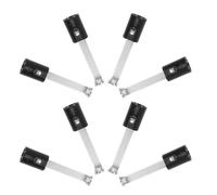 Healeved 8 Piezas Soporte para Lámpara Colgante E14 Casquillo Roscado de Plástico Negro, Fácil Mantenimiento y Material Sólido para Iluminación Elegante en Comedores