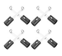 Healeved 8 Piezas Soporte para Lámpara E14 Diseño de Rosca Segura, Plástico Negro de 9.5x2x2 Cm, Compatible para Bombillas y Luces Colgantes en Comedores Elegantes
