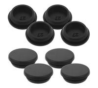 Healeved 8 Piezas Tapón de Drenaje de Silicona Negra para Congelador, 8 Unidades, Sello Hermético Antifugas, Compatible Orificio de Drenaje de Refrigerador, Resistente a Bajas Temperaturas,