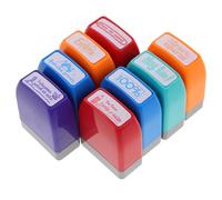 Healeved 8 Sellos de Recompensa para Profesores Español Colores Vibrantes Tamaño Compacto Materiales Seguros para Ideales para Aula y Evaluación Educativa