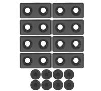 Healeved 8 Tapas de Extremo para Perfil de Aluminio 2040 Ranurado de Aleación de Zinc con Acabado Profesional para Proyectos de Ingeniería y Líneas de Automatización