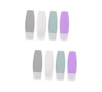 Healeved 8 Uds Botella Bolsa De Emulsión Bolsa De Viaje A Prueba De Fugas Botella De Aseo Bolsa De Champú Botella De Loción De Viaje Contenedor De Champú Exprimible Bolsa De Loción Vacía