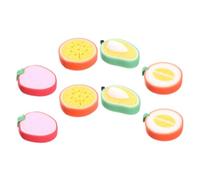 Healeved 8piezas Esponjas De Baño Para Bebés Forma De Fruta De Esponjas Suaves y Absorbentes Para Recién Nacidos y Niño Niña Pequeños Masaje y Limpieza Efectiva Baño