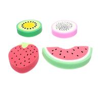 Healeved 8piezas Esponjas Para Niño De De Frutas Esponja Exfoliante Para Bebés y Niño Para Ducha y Baño