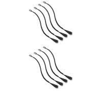 Healeved 8piezas Extensiones De Cabello Trenzadas Clip Postizo De Trenza Larga Peluca Flequillo Lateral Para Crear Diferentes Estilos De Cabello