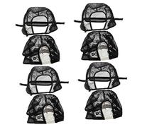 Healeved 8piezas Gorro De Peluca u Parte Gorro De Malla Elástica y Transpirable Para Fabricación De Peluca Incluye u Ribete Hilo De Pesca