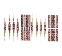 Healeved 8piezas Pinceles Para Nail Art Pinceles Delgados Para Detalles y Manicura Herramientas De Pintura y Dibujo De Uñas Para Accesorios De Belleza Para Decoración De Uñas