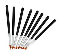 Healeved 8piezas Pinceles Para Pintura De Uñas Pinceles De Arte Para Manicura Diseño De Flores y Patrones Para Material De Resistente