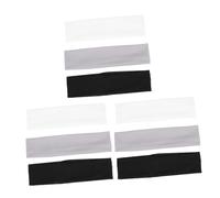 Healeved 9 piezas Diademas Deportivas Elásticas Transpirables Negro Gris para Yoga Ciclismo y Entrenamiento Absorben Sudor y Mantienen Cabello Ordenado
