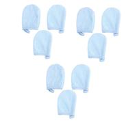Healeved 9 Piezas soplo de maquillaje en polvo depurador de limpieza facial paños de limpieza facial toallitas desmaquillantes reutilizables toallas desmaquillantes reutilizables esponjas