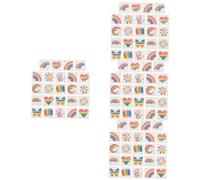 Healeved 96 Pegatinas De Cara De Aspecto Falso Reales Y Duraderas Pegatinas De Cuerpo Largo Pegatinas De Halloween Pegatinas Impermeables Pelucas Grises Para Mujeres Pegatina De Cara