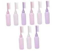 Healeved 9piezas Botellas Aplicadoras Peina Para Tinte De Cabello Botellas De Coloración Diseño Práctico y Comodidad El Uso
