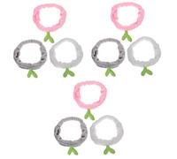 Healeved 9piezas Diademas De Maquillaje De Peluche Para Lavado De Cara y Spa Banda Para Cabello Suave y Elástica Para Mujeres y Niñas Uso Ducha y Actividades Deportivas