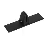 Healeved Abrazadera Forma de T para Separador de Escritorio de Aleación de Aluminio Base Negra de Perfil Bajo Soporte Móvil sin Perforación para Panel Acrílico Adecuado para Oficina y