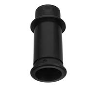 Healeved Accesorio Marino de Plástico Negro Grande para Drenaje de Cubierta de Barco, Tapón de Drenaje de Latón, Tubo de Rebose para Sistema de Fontanería Marina en y Embarcaciones