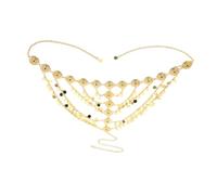 Healeved Accesorios Cabello Árabes Cadena Cabeza Borlas de Aleación Joyería Cabello para Mujeres para Fiestas Temáticas y Actuaciones