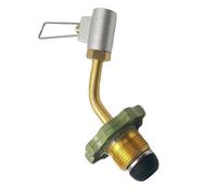 Healeved Adaptador de Válvula para Tanque de Gas Plano Portátil, Válvula de Carga para Tanque de Almacenamiento de Gas Líquido, Aleación de Aluminio y Cobre para Camping Color Aleatorio
