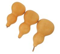 Healeved Adorno de Calabaza Natural 3 Piezas sin Cabeza 9-12 Cm para Decoración Artesanal del Hogar y Manualidades, Decoración de Escritorio Hecha a Mano, Calabazas Decorativas para