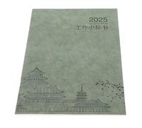 Healeved Agenda 2025 de Gestión del Papel Grueso Planificador Mensual y Anual A4 Organizador Académico Citas Color Verde Matcha para Seguimiento de Hábitos y Planificación Diaria