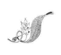 Healeved Aguja de collar de corsage fiesta nupcial alfiler novia Accesorio pasadores broche de vestido de ramo broche de de imitación de la boda broche de cristal Aleación