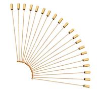 Healeved Alfileres de Solapa de Metal 90 Mm con Tapón, Broche Pin para Joyería Hecho a Mano, Paquete de 20 Unidades, Pin de Solapa Duradero para Telas Gruesas, Accesorios para Mujer, Uso