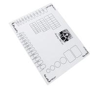 Healeved Alfombrilla De Silicona Para Manicura y Estampación De Uñas Mat De Práctica Para Esmalte y Decoración De Uñas Para Técnicas De Nail Art y Guía De Pegatinas Modelo e