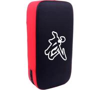 Healeved Almohadilla de Boxeo para Artes Marciales Protector contra Patadas de PU Grueso Escudo de Golpeo Negro Borde Rojo Equipo de Entrenamiento para Muay Thai y Kickboxing