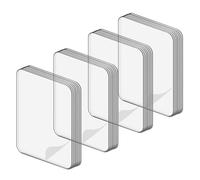 Healeved Almohadillas Adhesivas de Doble Cara Removibles Transparentes 80 Piezas sin Residuos para Montaje Seguro en Pared Reposicionables y Fuertes Ideales para Carteles y Decoración