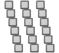 Healeved Almohadillas de Tinta Vacías para Sellos 3X3 CM Esponjas sin Tinta para Manualidades DIY Pack de 18 Piezas para Scrapbooking Pintura y Creación de Tarjetas