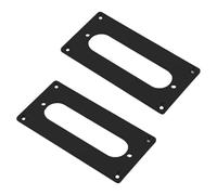 Healeved Anillos 92x46mm de Montaje de Guitarra Eléctrica para Pastillas Negro Metal, Protección y Mejora de Sonido Accesorios para Repuestos y Bricolaje para Guitarra Eléctrica