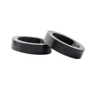 Healeved Arandelas de Aleación de Aluminio 5 Mm para Tornillos de Cubo Bicicleta 2 Piezas, Juntas Espaciadoras Negras 100 a 110 Mm, Accesorios para Ciclismo de Montaña y Ruedas