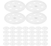 Healeved Arandelas Planas de Plástico de 45 Mm, 200 Unidades, Arandelas de Polipropileno Blancas para Fijación y Soporte de Tableros Rígidos de Aislamiento, Compatibles Tornillos