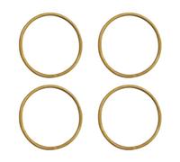 Healeved Asas Redondas de Raíz de Bambú 15 CM para Bolsos Hechos a Mano Accesorios de Madera Naturales para Manualidades Pack de 4 Piezas para Decoración y Bricolaje de Bolsas