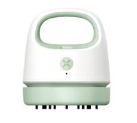 Healeved Aspiradora de Mesa Portátil Inalámbrica Diseño Ergonómico y Tamaño Mini, Limpiador de Carga USB Adecuado Hogar Escuela en Color Verde