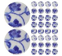 Healeved Azulejos de Cerámica Azul y Blanco Estilo Porcelana Fragmentos Irregulares 100 G para Manualidades DIY Piezas Decorativas para Mosaicos Marcos y Posavasos