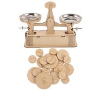 Healeved Balanza casera para jóvenes científicos: Experimento científico con balanza de plato, ideal para niños y estudiantes. Materiales manipulables de matemáticas y ciencias para la medición
