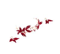 Healeved Banda Cabello Roja Tocado De Novia Accesorios Cabello Para Banquete De Boda Decoración Del Para Fiesta