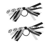 Healeved Banda Pelo De Fútbol Coleteros Estampados Deportivos Para Hacer Ejercicio Accesorios Temática De Fútbol Para Coletas Para Partido De y Animadoras