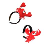 Healeved Bandas Cabello De Langosta y Cangrejo De Río 2 Piezas Tamaño Grande Ligeras Para Cosplay Fiestas y Sesiones De Fotos Accesorios De Tela Características Detalladas