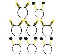 Healeved Bandas Pelo Forma de Antenas de Abeja y Hormiga, 8 Piezas de Tela Ligera, Tamaño Único, Accesorio para Fiestas y Cosplay Infantil