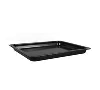 Healeved Bandeja para Hornear Esmaltada Negra Rectangular de Gran Capacidad y Resistente a Altas Temperaturas, Adecuado para Pastelería y Repostería en Horno